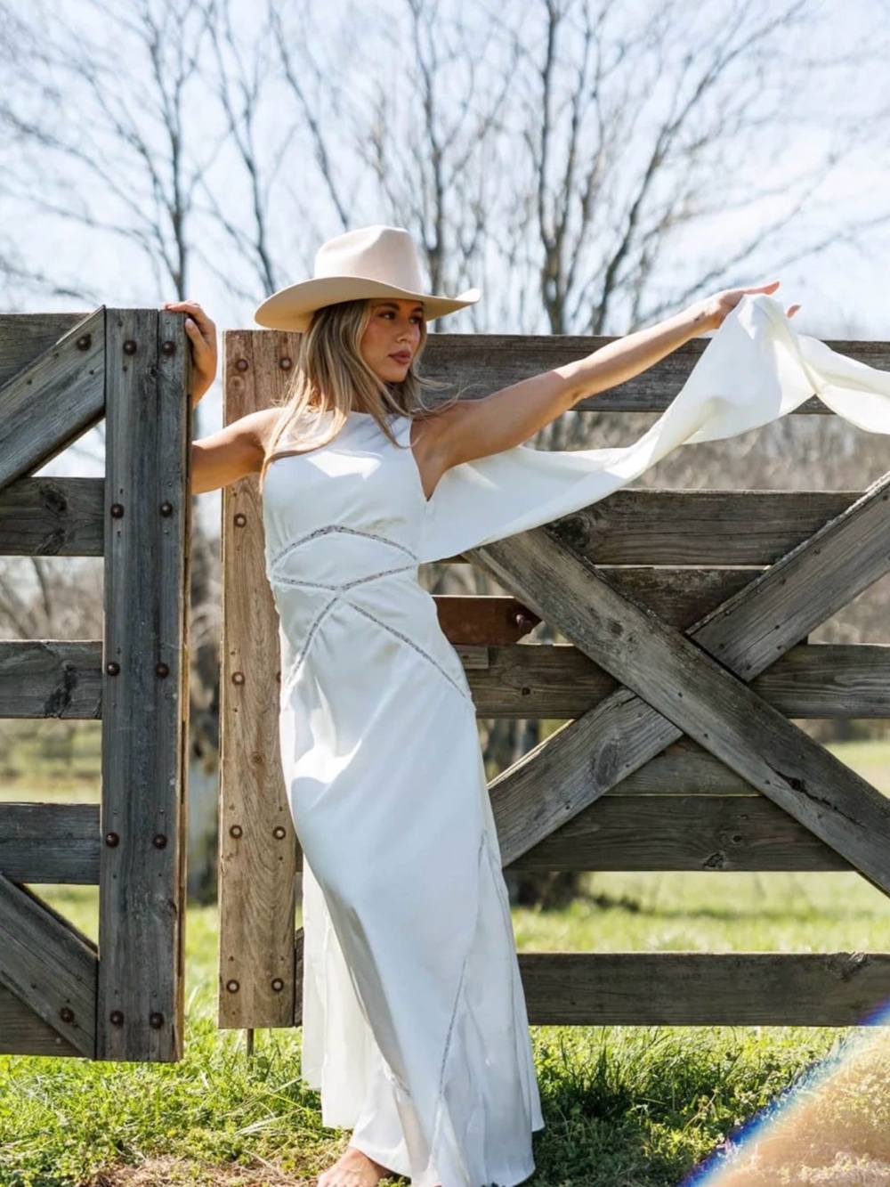 One-Shoulder White Satin Maxi Dress / Chasing Forever Dress
